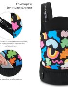 KINDERKRAFT Marsupiu pentru copii Huggy Happy Shapes