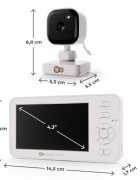 KINDERKRAFT Monitor pentru bebelusi Niteeye Travel Alb