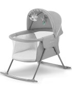 KINDERKRAFT Patut 3 in 1 Lovi grey multifunctional cu accesorii incluse