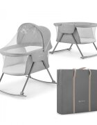 KINDERKRAFT Patut 3 in 1 Lovi grey multifunctional cu accesorii incluse