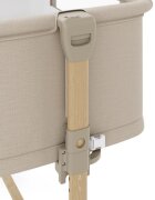 KINDERKRAFT Patut 3 in 1 Nestee Grow 2 next to me Beige cu roti si picioare telescopice