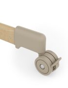 KINDERKRAFT Patut 3 in 1 Nestee Grow 2 next to me Beige cu roti si picioare telescopice