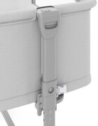 KINDERKRAFT Patut 3 in 1 Nestee Grow 2 next to me Light Grey cu roti si picioare telescopice