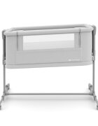 KINDERKRAFT Patut 3 in 1 Nestee Grow 2 next to me Light Grey cu roti si picioare telescopice