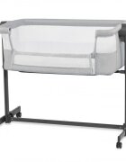 KINDERKRAFT Patut Co Sleeper Bedside Neste Up 2 gri deschis