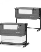 KINDERKRAFT Patut Co sleeper Neste Grow gri inchis