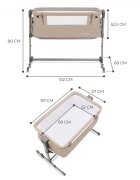 KINDERKRAFT Patut co-sleeper Neste-Up beige melange