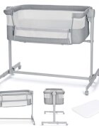 KINDERKRAFT Patut co sleeper neste up full light grey