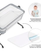 KINDERKRAFT Patut co-sleeper Nestee Up 2 Grey inclinare reglabila a saltelei inaltime reglabila