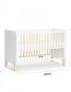 KINDERKRAFT Patut pentru copii Nico 120x60 cm din lemn transformabil somiera reglabila