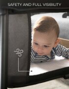 KINDERKRAFT Patut pliabil Cami Grey cu doua nivele si rucsac de calatorie