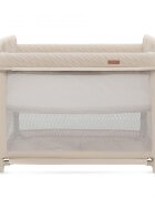 KINDERKRAFT Patut pliabil Moon Dream Beige echipat cu o saltea sigura partile laterale din plasa geanta inclusa