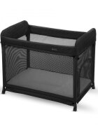 KINDERKRAFT Patut pliabil Moon Dream Black echipat cu o saltea sigura partile laterale din plasa geanta inclusa