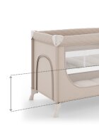 KINDERKRAFT Patut pliabil pentru copii Leody UP Beige cu 2 nivele dimensiuni 120x60 cm
