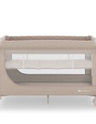 KINDERKRAFT Patut pliabil pentru copii Leody UP Beige cu 2 nivele dimensiuni 120x60 cm