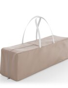 KINDERKRAFT Patut pliabil pentru copii Leody UP Beige cu 2 nivele dimensiuni 120x60 cm accesorii incluse