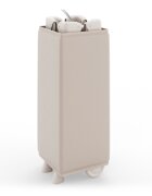 KINDERKRAFT Patut pliabil pentru copii Leody UP Beige cu 2 nivele dimensiuni 120x60 cm accesorii incluse
