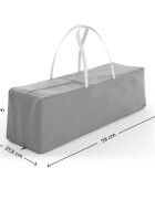 KINDERKRAFT Patut pliabil pentru copii Leody UP Grey cu 2 nivele dimensiuni 120x60 cm