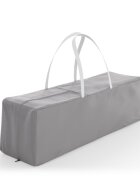 KINDERKRAFT Patut pliabil pentru copii Leody UP Grey cu 2 nivele dimensiuni 120x60 cm accesorii incluse