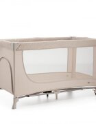 KINDERKRAFT Patut travel Joy 2 Beige cu 2 nivele dubla protectie impotriva auto-plierii intrare laterala cu fermoar carusel masuta de infasat si organizator incluse