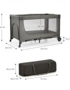 KINDERKRAFT Patut Travel Joy2 dark grey