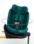 KINDERKRAFT Scaun auto I-360 2 Plus Green 40-150 cm sistem isofix si picior de sustinere rotatie 360 protectie laterala SPS