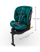KINDERKRAFT Scaun auto I-360 2 Plus Green 40-150 cm sistem isofix si picior de sustinere rotatie 360 protectie laterala SPS