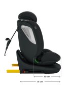 KINDERKRAFT Scaun auto I-Grow 2 Plus Black 40-150 cm cu rotatie 360 tetiera reglabila sistem Isofix si Top Tether