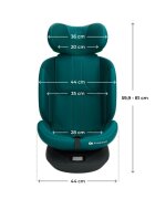 KINDERKRAFT Scaun auto I-Grow 2 Plus Green 40-150 cm cu rotatie 360 tetiera reglabila sistem Isofix si Top Tether
