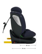 KINDERKRAFT Scaun auto I-Grow 2 Plus Navy 40-150 cm cu rotatie 360 tetiera reglabila sistem Isofix si Top Tether