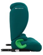 KINDERKRAFT Scaun auto Junior Fix 2 Plus Green 100x150 cm cu isofix protectie SPS tetiera reglabila husa Air Flow