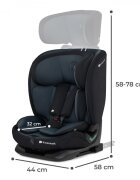 KINDERKRAFT Scaun auto Oneto3 i-size cu isofix 76-150 cm graphite black