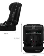 KINDERKRAFT Scaun auto pentru copii Comfy Black 75-150 cm i-size tetiera reglabila SPS spatar reglabil si detasabil