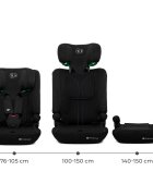 KINDERKRAFT Scaun auto pentru copii Comfy Black 75-150 cm i-size tetiera reglabila SPS spatar reglabil si detasabil