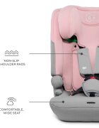 KINDERKRAFT Scaun auto pentru copii Comfy Pink 75-150 cm i-size tetiera reglabila SPS spatar reglabil si detasabil