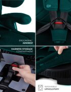 KINDERKRAFT Scaun auto pentru copii Fix2go Green 76-150 cm I-size pliabil prindere Top tether spatar reglabil SPS