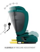 KINDERKRAFT Scaun auto pentru copii Fix2go Green 76-150 cm I-size pliabil prindere Top tether spatar reglabil SPS