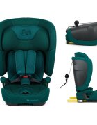 KINDERKRAFT Scaun auto pentru copii Fix2go Green 76-150 cm I-size pliabil prindere Top tether spatar reglabil SPS