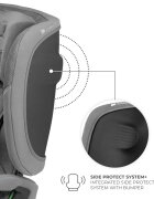 KINDERKRAFT Scaun auto pentru copii Fix2go Grey 76-150 cm I-size pliabil prindere Top tether spatar reglabil SPS