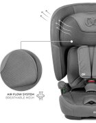 KINDERKRAFT Scaun auto pentru copii Fix2go Grey 76-150 cm I-size pliabil prindere Top tether spatar reglabil SPS
