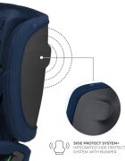 KINDERKRAFT Scaun auto pentru copii Fix2go Navy 76-150 cm I-size pliabil prindere Top tether spatar reglabil SPS