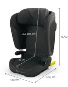 KINDERKRAFT Scaun auto pentru copii Unity2 Black 100-150 cm pliabil i-size spatar reglabil tetiera ajustabila
