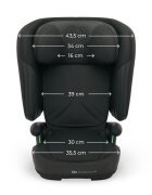 KINDERKRAFT Scaun auto pentru copii Unity2 Black 100-150 cm pliabil i-size spatar reglabil tetiera ajustabila