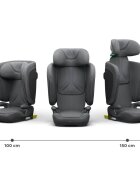 KINDERKRAFT Scaun auto pentru copii Unity2 Grey 100-150 cm pliabil i-size spatar reglabil tetiera ajustabila