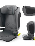 KINDERKRAFT Scaun auto pentru copii Unity2 Grey 100-150 cm pliabil i-size spatar reglabil tetiera ajustabila