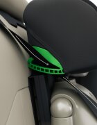 KINDERKRAFT Scaun auto pliabil XPand 2 Pro Green 100-150 cm tetiera reglabila protectie laterala sistem isofix
