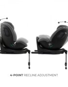 KINDERKRAFT Scaun auto Xrider 2 Grey i-size 40-150 cm rotativ spatar reglabil SPS tetiera ajustabila