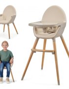 KINDERKRAFT Scaun de masa 2 in 1 Fini 2 Beige