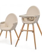 KINDERKRAFT Scaun de masa 2 in 1 Fini 2 Beige