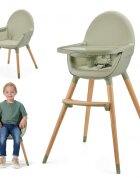 KINDERKRAFT Scaun de masa 2 in 1 Fini 2 Green